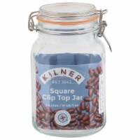 Kilner Glass Clip Top Square Spice Jar, Clear - 2 oz