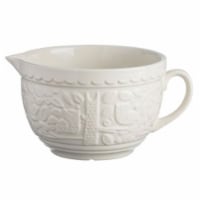 Mason Cash® Forest Stone Batter Bowl with Owl Embossment - Cream Perspective: Main