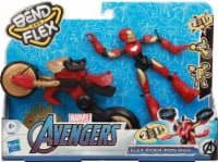 Hasbro Marvel Avengers Bend and Flex 2 in 1 Figure and Vehicle Flex Rider Iron Man Perspective: Main