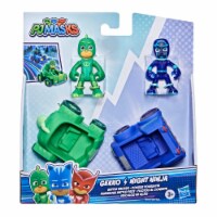 HasbroPJ Masks Heroes vs. Villains Gekko vs Night Ninja Battle Racers Figures Perspective: Main