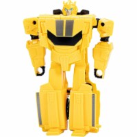 Transformers Toys EarthSpark 1-Step Flip Changer Bumblebee 4-Inch Action Figure, Robot Toys Perspective: Main