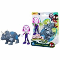 Hasbro Marvel Spidey and His Amazing Friends Dino-Webs Ghost-Spider & Rhino Dino Figures Perspective: Main