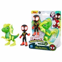 Hasbro Marvel Spidey and His Amazing Friends Dino-Webs Miles Morales & Electrosaurus Figures Perspective: Main