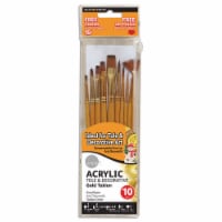 Daler-Rowney Simply Acrylic Gold Taklon Paint Brushes Perspective: Main