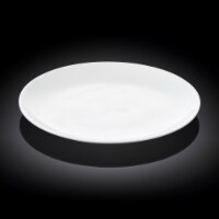 [ Set Of 6] Fine Porcelain Rolled Rim Dinner Plate 10 | 25.5 Cm WL-991015/A