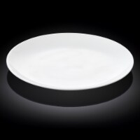 [ Set Of  3] Fine Porcelain Rolled Rim Round Platter 12  | 30.5 Cm WL-991024/A