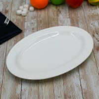 [ Set Of  3] Fine Porcelain Oval Platter 12  | 30.5 Cm WL-992025/A
