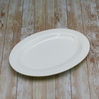 [ Set Of  3] Fine Porcelain Oval Platter 16  | 40.5 Cm WL-992027/A