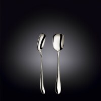 [Set Of 6 ] High Polish Stainless Steel Ice Cream Spoon 5.75” In Colour Box WL-999122/6C