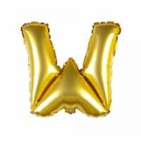 16  Gold Letter W Balloons Party Inflatable Bunting Banner Decorations Gifts