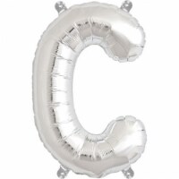 16  Silver Letter C Balloons Party Inflatable Bunting Banner Decorations Gifts
