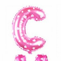 16  Pink Letter C Balloons Party Inflatable Bunting Banner Decorations Gifts