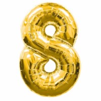 16  Gold Number 8 Balloon Inflatable Banner Party Bunting Decorations