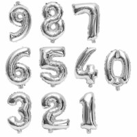 16  Silver Number 1 Balloon Inflatable Banner Party Bunting Decorations