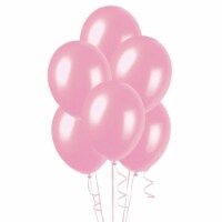5 pcs 12  Metallic Pink Colour Latex balloons birthday party celebrations Plain