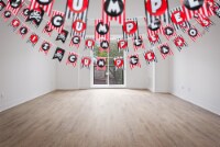 15Ft Pirate Feliz cumpleaños 18 Flags Bunting