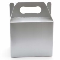 30 X Silver Kids Party Lunch Boxes Takeaway Favour Birthday Wedding Cake Food Bags