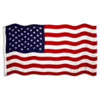 2 PK USA Flags 5ft x 3ft United States of America Independence Day Celebration