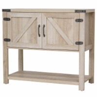 Multipurpose Corner Pantry w/Buffet Server Countertop Surface, Easy To Clean