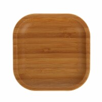 [ Set Of 12] Natural Bamboo Plate 4 X 4 | 10 Cm X 10 Cm WL-771017/A