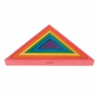 Wooden Rainbow Architect Triangles - Set of 7
