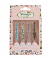 The Vintage Cosmetic Company Mini Tweezer Set 4 Piece Perspective: Main