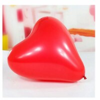 100 pcs Latex Hearts Shaped Red Balloons for Valentine anniversary celebrations