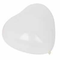 10 pcs White Latex Hearts Shaped Balloons Valentine party birthday celebrations