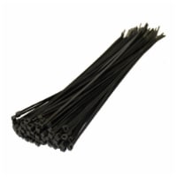 100 Pcs 100mm x 2.5mm Strong Black Nylon Plastic Cable Ties Zip Tie Wraps organizer