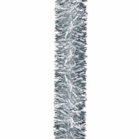 4Pcs Silver Luxury Deluxe Chunky Christmas Tinsel Garland Tree Decoration 2 m