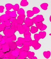 Heart Confetti Hot Pink 14G 5PKS