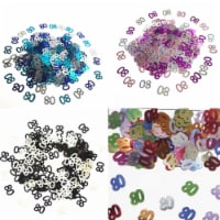 Shatchi 14g 80th Mix Happy Birthday Party Glitz Table Confetti Sprinkles Decorations