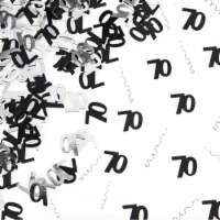 Shatchi 14g 70th Black Happy Birthday Party Glitz Table Confetti Sprinkles Decorations