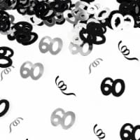 14g 60th Black Happy Birthday Party Glitz Table Confetti Sprinkles Decorations