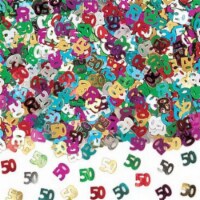 14g 50th Mix Happy Birthday Party Glitz Table Confetti Sprinkles Decorations