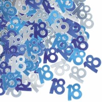 Shatchi 14g 18th Blue Happy Birthday Party Glitz Table Confetti Sprinkles Decorations