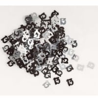 14g Black-Silver Age 13th Birthday Confetti Foil Party Table Decoration Sprinkles