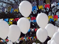 5 pcs 12  White Colour Helium Quality Latex Balloons Birthday Party Decoration Plain