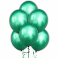 10 pcs 12  Metallic Green Colour Latex balloons birthday party celebrations Plain