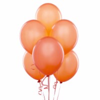 50 pcs 12  Metallic Orange Colour Latex balloons birthday party celebrations Plain