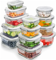 Prep Naturals Food Storage Containers - Glass Meal Prep Containers w/ Lids – 13 Pack