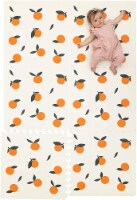 CHILDLIKE BEHAVIOR X-Large Baby Play Mat 72x48 Inch - Oranges