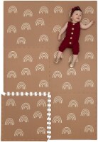 CHILDLIKE BEHAVIOR X-Large Baby Play Mat: 72x48 Inch Rainbows