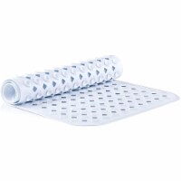 TranquilBeauty Clear Non-Slip Bath Mat | 88x40cm/35x16in with Suction Cups