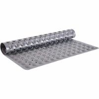 TranquilBeauty Square Solid Grey Shower Mat 53x53cm | Anti-Slip, Machine-Washable