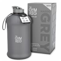 THE GYM KEG Nardo Grey 74oz | Half Gallon | Water Bottle | Carry Handle | Sport & Reusable