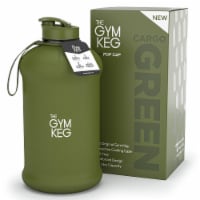 THE GYM KEG Cargo Green Sports Water Bottle | 64oz | Insulated, Ecofriendly & BPA Free