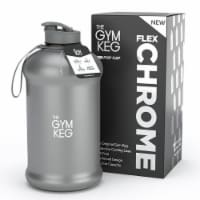 THE GYM KEG Chrome Reflex Sports Water Bottle (2.2L) | Half Gallon