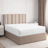 CGK Linens Deep Pocket 14 - 16 Inch Microfiber Fitted Sheet - Queen - White