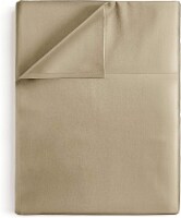 CGK Linens Single Flat Sheet/Top Sheet Double Brushed Microfiber - Twin - Beige